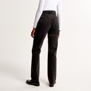 ABERCROMBIE & FITCH CURVE LOVE JEANS - THE 90S STRAIGHT - 27 SHORT